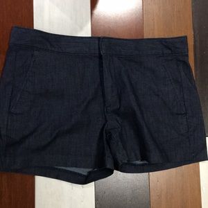 Faux denim short